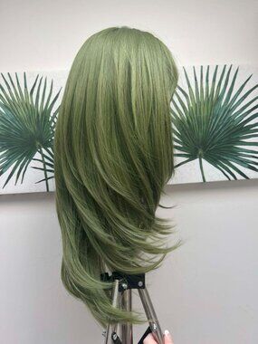 Long Straight Layered Synthetic Wig With Bangs